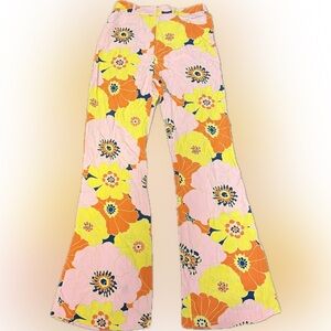 Zara Floral Wide-Leg Pants | Sz S